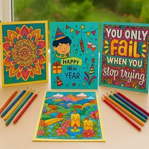 500 Patterns and Backgrounds Coloring Page Prompts